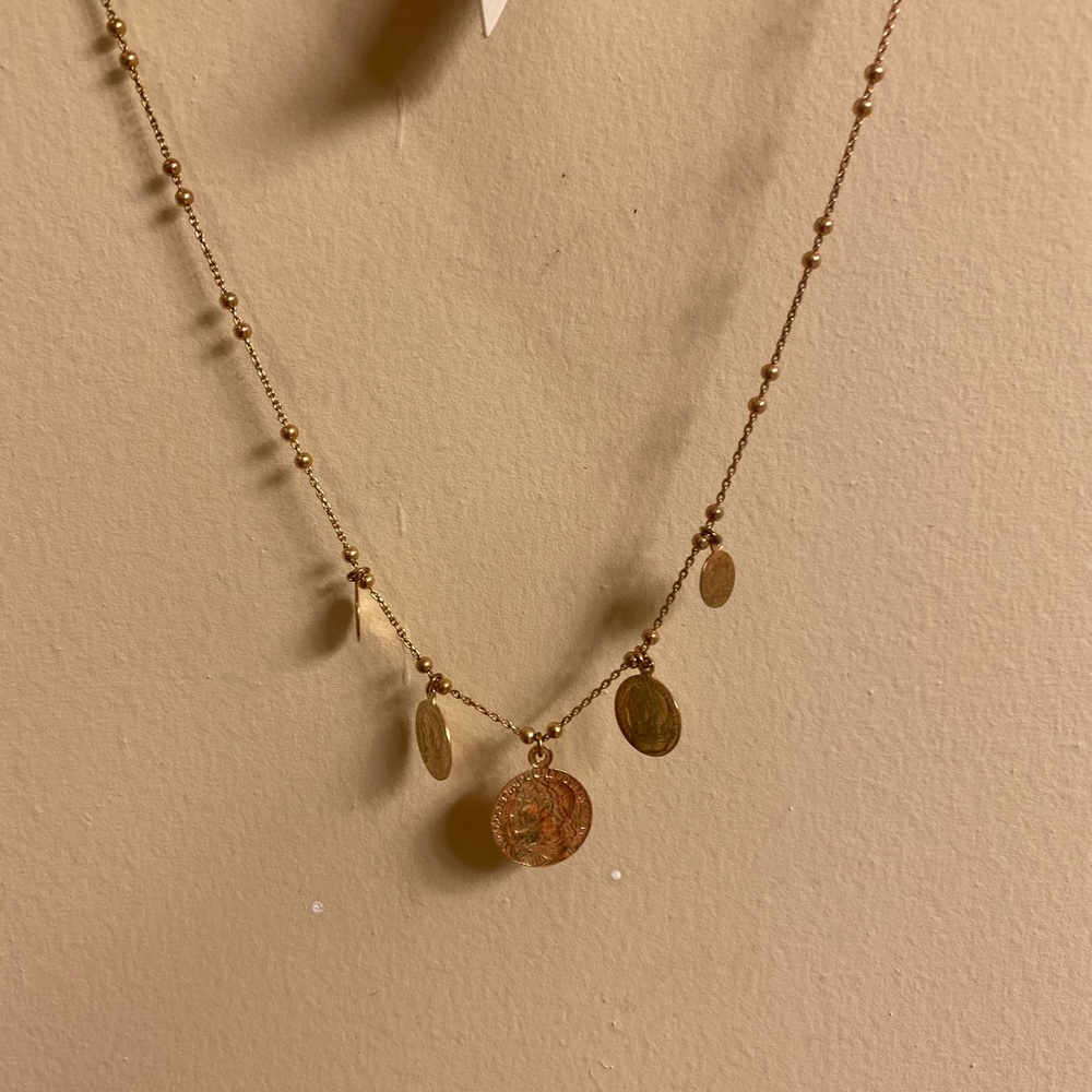 Beautiful 14k coin necklace